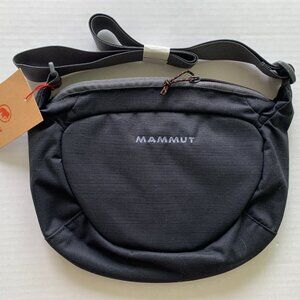 Mammut Crossbody Bag Black Nylon Ripstop Travel Hiking Shoulder Bag NWT 8x12 New